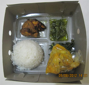 nasi box masakan padang